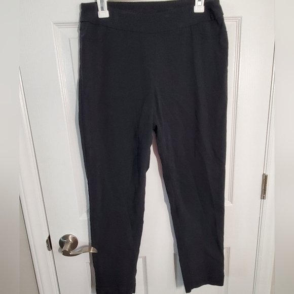 𝅺SOFT Surroundings Black Stretchy Dress Pants - Picture 1 of 8